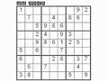 Mini Sudoku, da igrajo na spletu